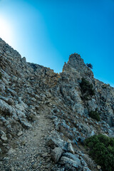 Wanderung auf den höchsten Punkt der griechischen Insel Kos in der Süd Ägäis - dem Mount Dikeos - Griechenland 