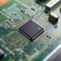 computer circuit board with a processor