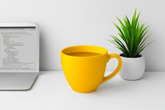 Ajax written in bold, sleek letters on a developer computer screen, with HTML, CSS, and JavaScript code in the background