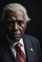 portrait of an old man, face of a person, elderly look