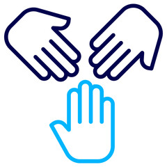 Obraz premium Unity Outline Color icon