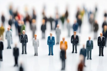 A group of small figurines stand in a circular formation