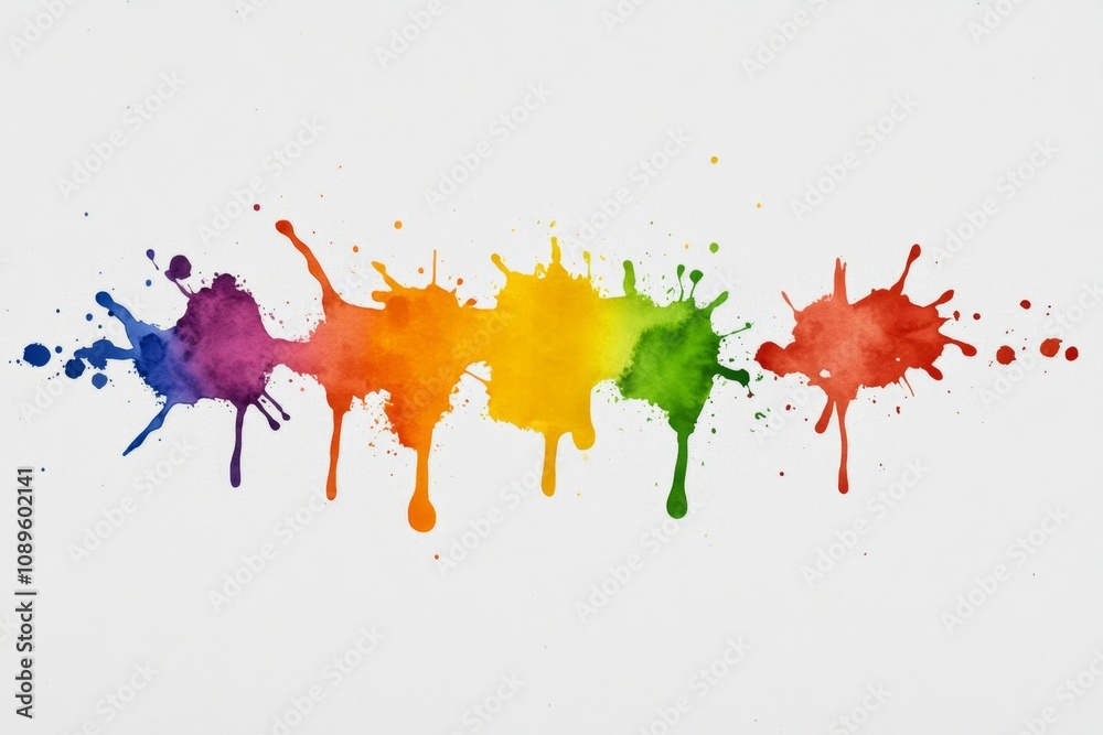 Poster Ajax illustrated in a watercolor style as a soft, dynamic user interface glowing with vibrant colors