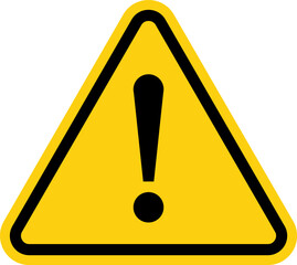 Warning Dangerous attention icon set, danger symbol, Warning icon. Yellow, Red caution warn in eps or png. Warning sign with exclamation mark vector.