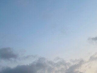 blue sky with the gray clouds