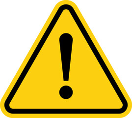 Warning Dangerous attention icon set, danger symbol, Warning icon. Yellow, Red caution warn in eps or png. Warning sign with exclamation mark vector.