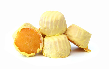 Isolated muffin on white background