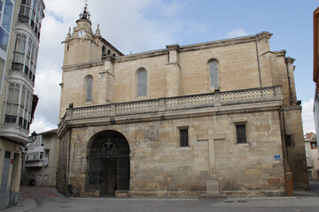 st mary church in miranda de ebro in spain 