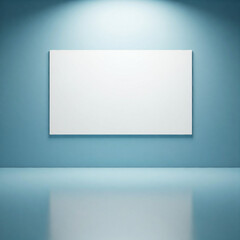 Blank frame on wall