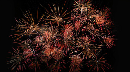 Fototapeta premium fireworks in the sky, abstract background