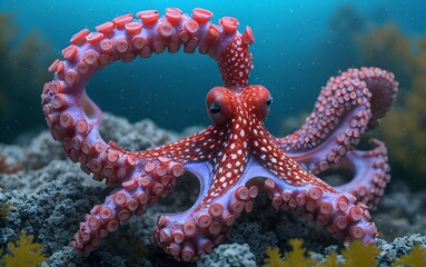 Red Octopus - Mysterious Resident of the Deep Sea