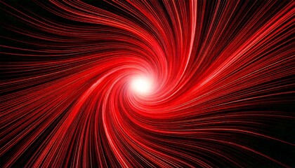 A red spiral with a white dot in the center. The spiral is very long and the dot is small
