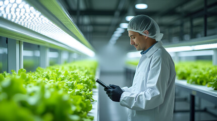 Modern Vertical Farming with Technological Monitoring