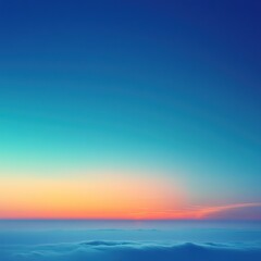 Obraz premium Serene Sunset Over a Sea of Cloudscape