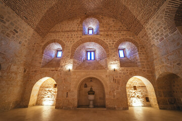 Mor Gabriel Syriac Monastery. A magnificently designed photograph of the interior of the monastery. Mardin, Turkey. © thehakanarslan