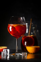 Refreshing sangria or punch