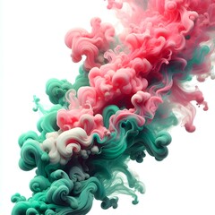 Fototapeta premium explosion of smoke isolated on white