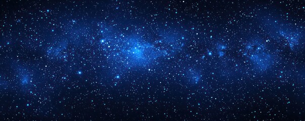 Obraz premium Cosmic Dust and Glowing Light: Blue Particle Background