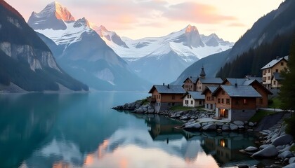 lake in the mountains