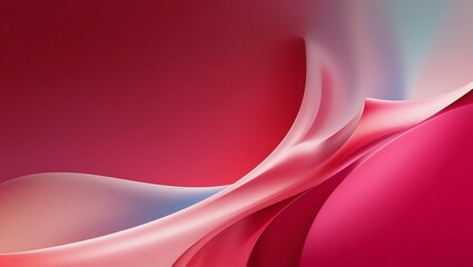 Naklejka premium Abstract modern red wavy background. Generative Ai.