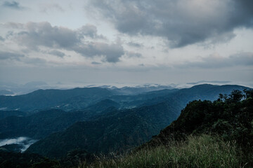 Mountain view scenic landscape lush greenery nature photography early morning aerial perspective tranquility and exploration