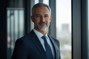 Fototapeta premium happy middle aged business man ceo