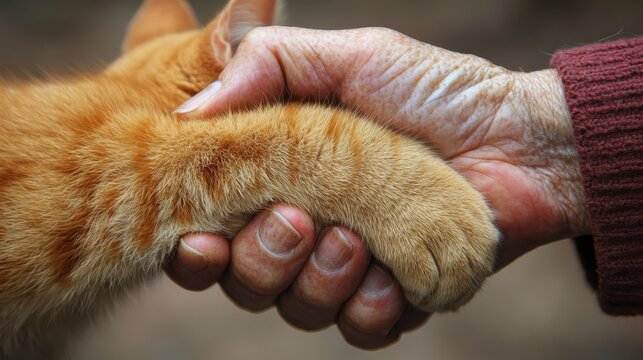 Two hands clasp tightly in a moment of goodbye, signifying the bond of friendship and love