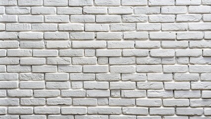 Fototapeta premium This white brick wall texture offers a stylish backdrop for interior decoration and creative endeavors, enhancing visual aesthetics with its contemporary, rustic charm.