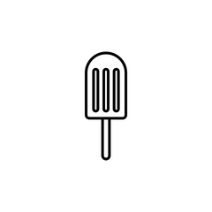 Popsicle thin line vector icon