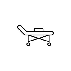 Stretcher thin line vector icon