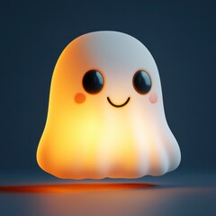 Cute and Cheerful Ghost Lamp Bringing Warmth and Joy