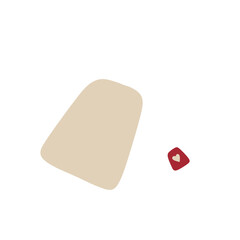 Minimalist teabag illustration