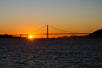 Obraz premium Golden Gate Sunset