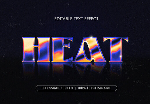 Multicolored 3D Text Effect