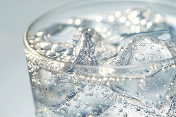 glass water sparkling
