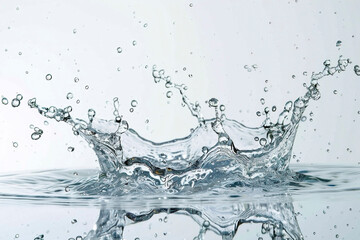 splash of water white screen