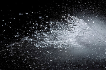 splash of water black screen