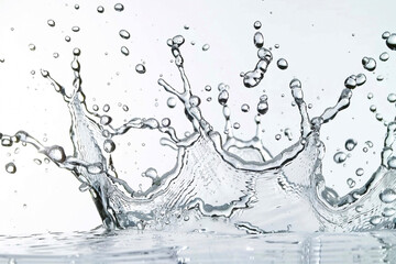 splash of water white screen