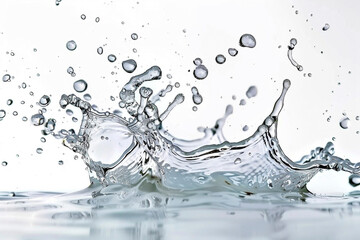 splash of water white screen