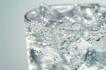 glass water sparkling