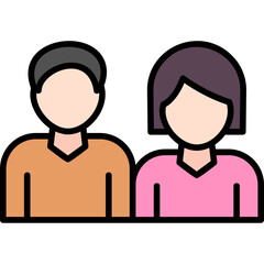 Fototapeta premium Siblings icon
