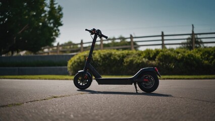 Electric scooter with high-tech connectivity features such as GPS navigation and real-time tracking, offering a modern solution for city travel