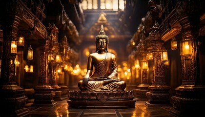 golden buddha statue
