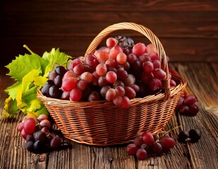 grapes in a basket