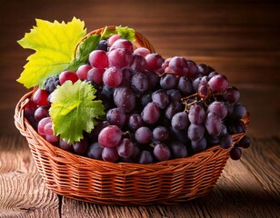 grapes in a basket