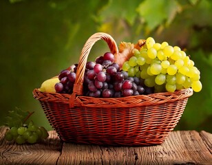 grapes in a basket