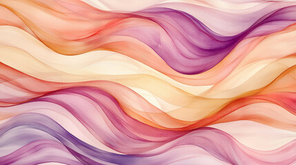 Obraz premium Delicate watercolor texture with flowing gradients and blended colors, creating a soft, dreamy pattern