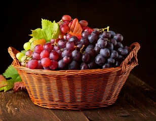 grapes in a basket