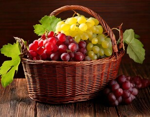 grapes in a basket