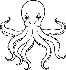 Octopus Line Art
